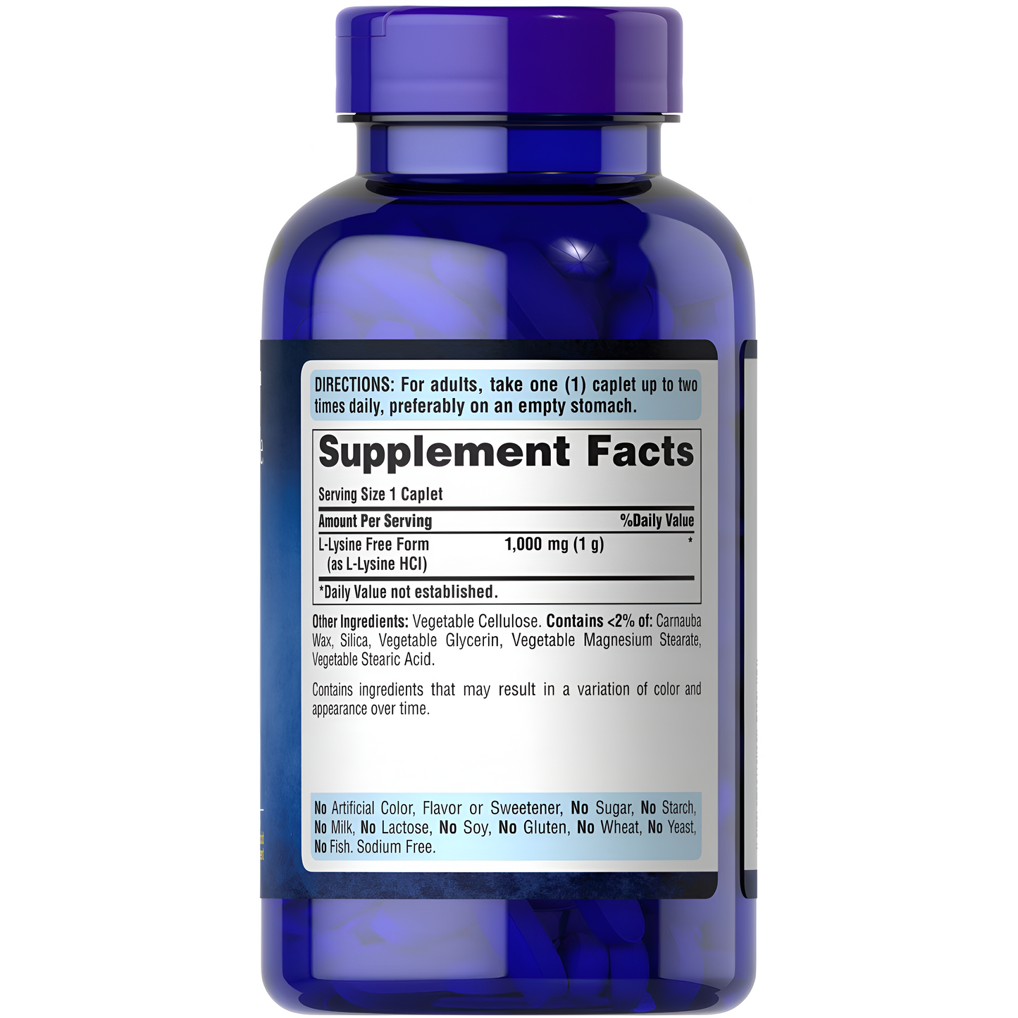 L-Lysine 1000 mg - Puritans Pride -Tabletas