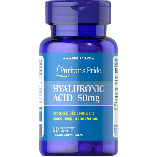 Puritan's Pride Ácido hialurónico 50 mg-60 cápsulas