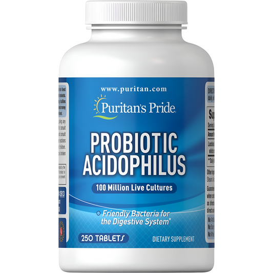 Puritan's Pride - Suplemento probiótico Acidophilus, 250 tabletas