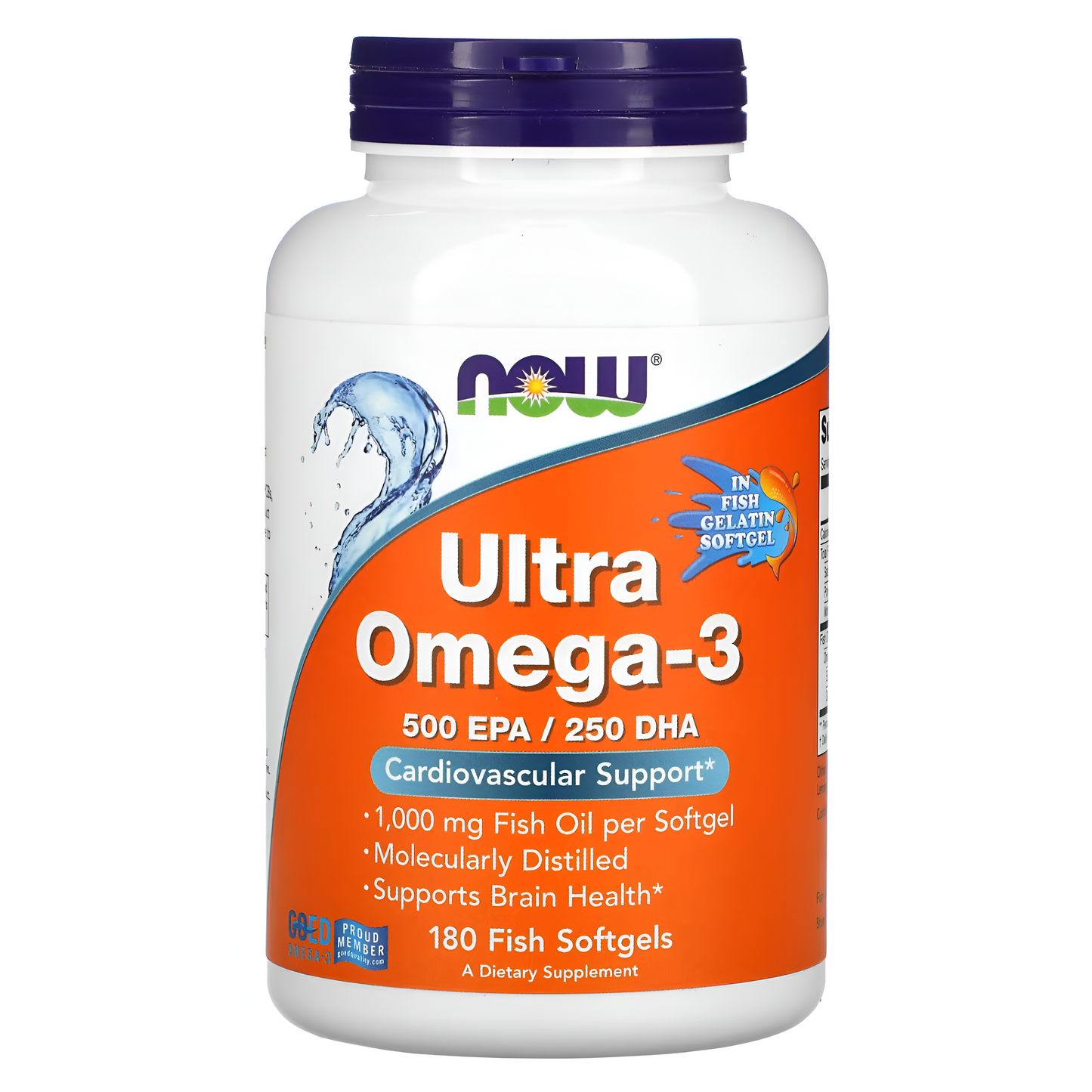 Now - Ultra Omega 3 - Fish Oil , 180 capsulas – Beauty Store Peru