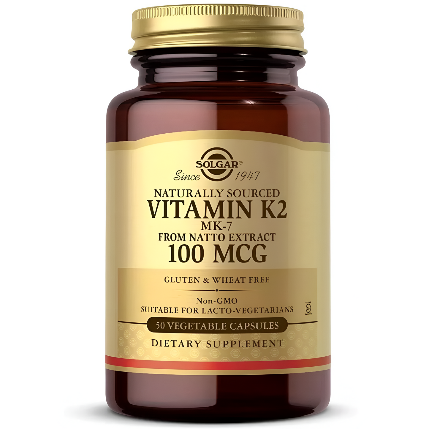 Solgar, Vitamina K2- MK7 100 mcg, 50 cápsulas vegetales