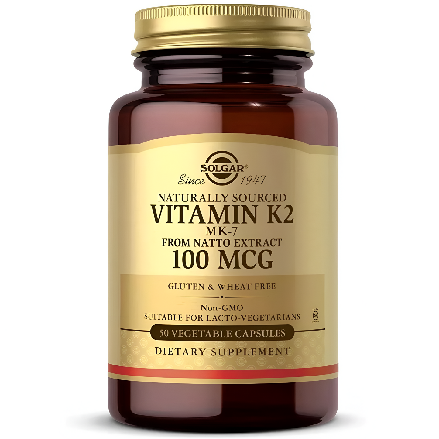 Solgar, Vitamina K2, 100 mcg, 50 cápsulas vegetales