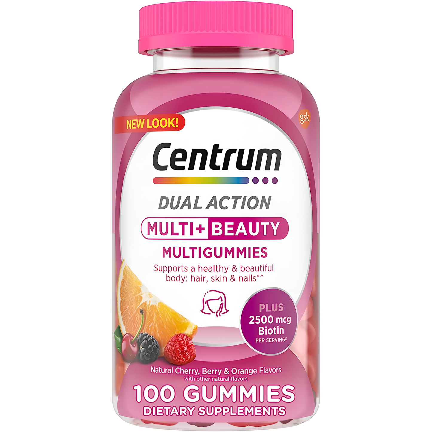 Centrum Multi+ Beauty Multigummies Multivitamínico para mujer 100 gomitas