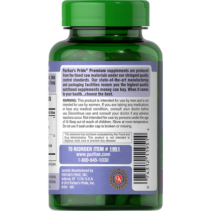 SAW PALMETTO EXTRACT 180 CAPSULAS - PURITAN'S PRIDE