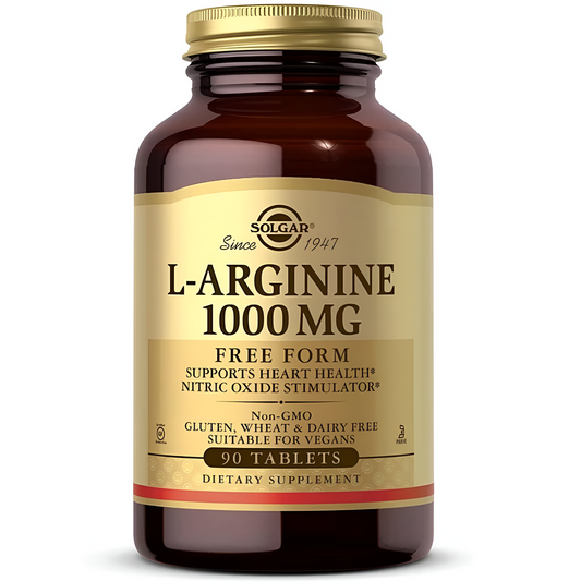 L-Arginine 1000mg , 90 tabletas - Solgar