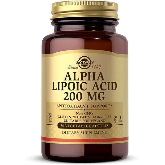 Alpha Lipoic Acid 200mg , 50 capsulas vegetables - Solgar