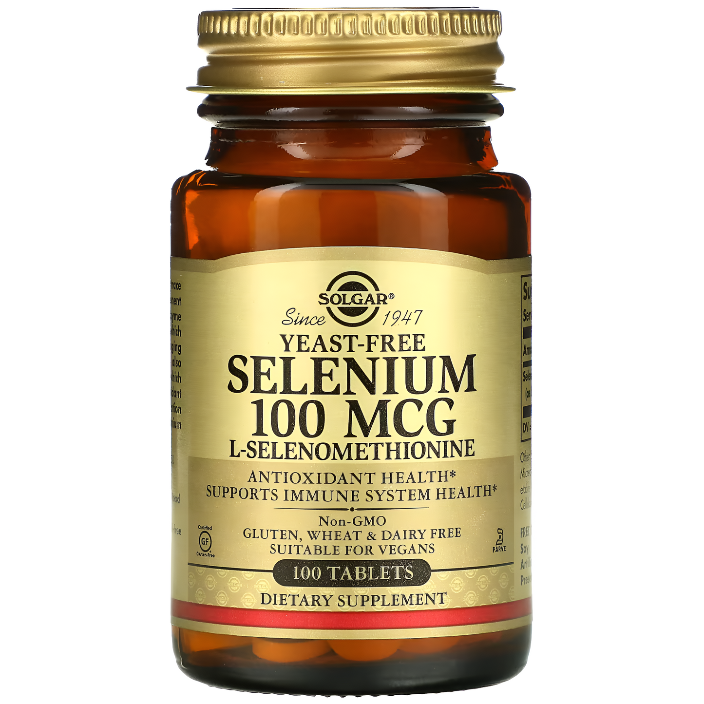 Solgar selenio sin levaduras 100 mcg / 200mcg