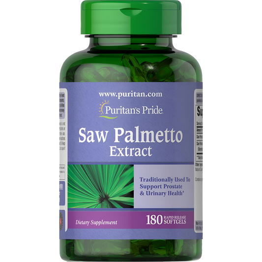 SAW PALMETTO EXTRACT 180 CAPSULAS - PURITAN'S PRIDE