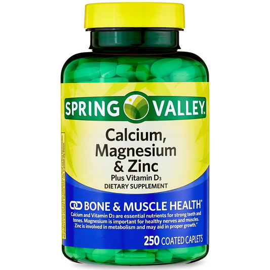 Calcium Magnesium Zinc 250 tabletas - Spring Valley