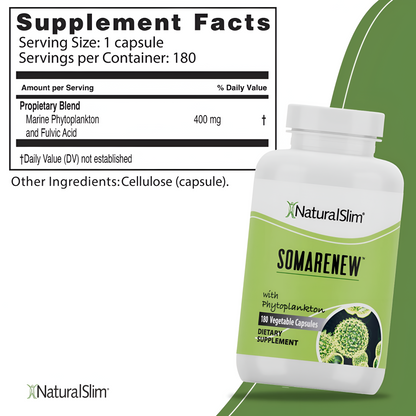 SomaRenew NaturalSlim - 180 cápsulas, apoyo al metabolismo