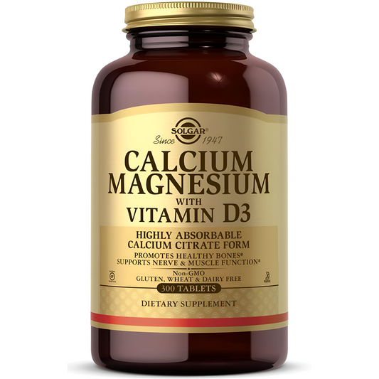Solgar Calcio y magnesio con vitamina D3, 300 tabletas