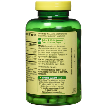 Glucosamina y Condroitina Spring Valley  - 170 Tabletas