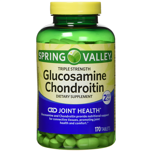 Glucosamina y Condroitina Spring Valley  - 170 Tabletas