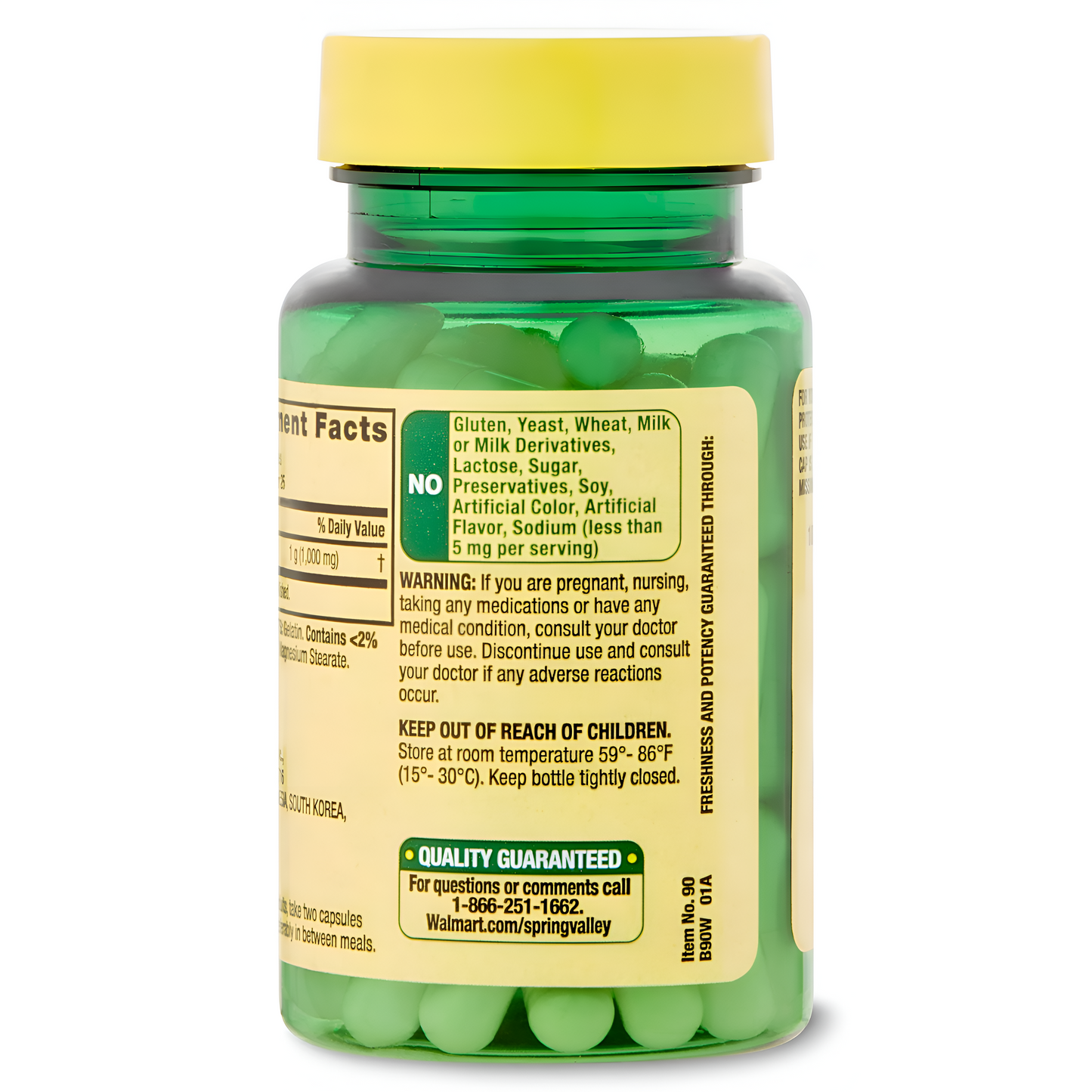 L-Arginine 500mg  - Spring Valley