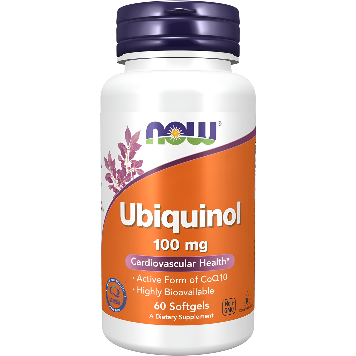 NOW Suplementos, Ubiquinol 100 mg, alta biodisponibilidad (la forma activa de CoQ10), 60 cápsulas blandas