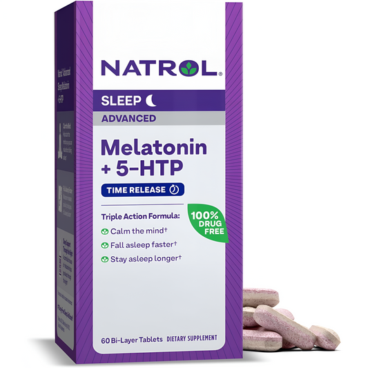 Melatonina + 5 HTP Advanced sleep 60 tabletas - Natrol