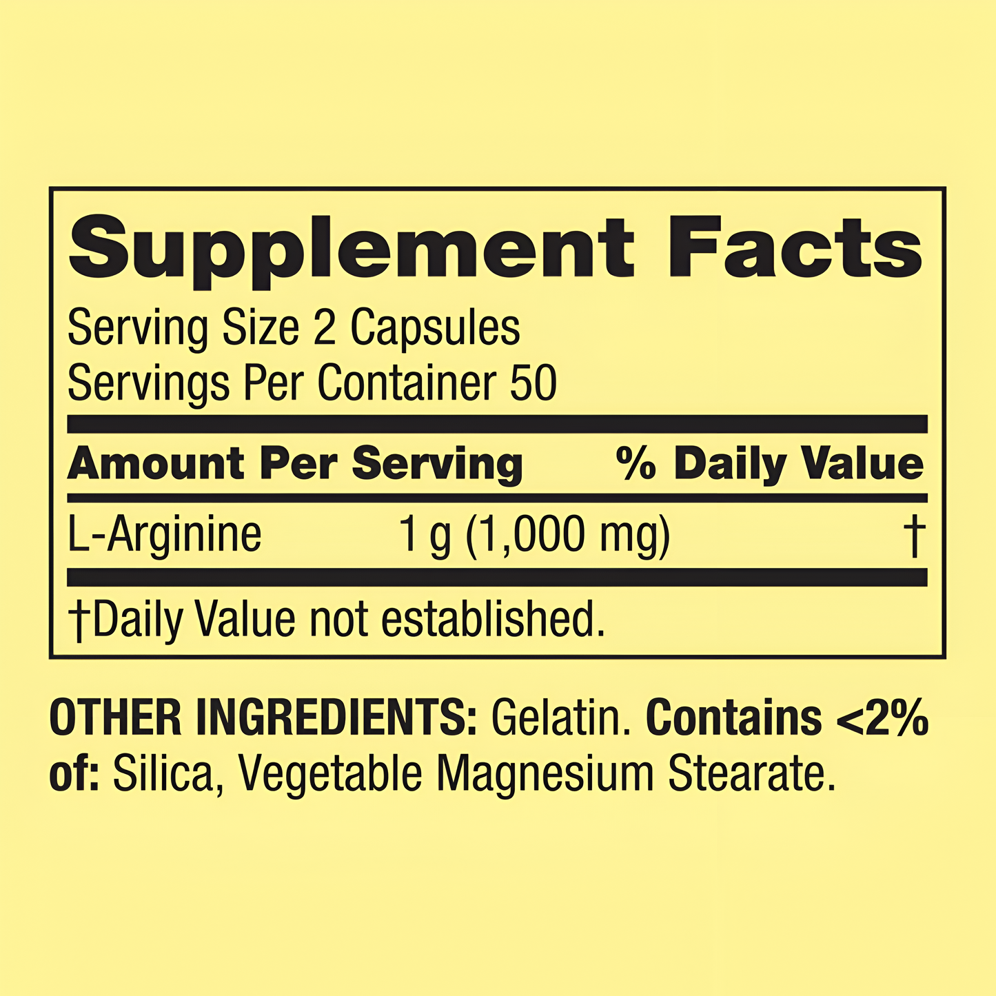 L-Arginine 500mg  - Spring Valley