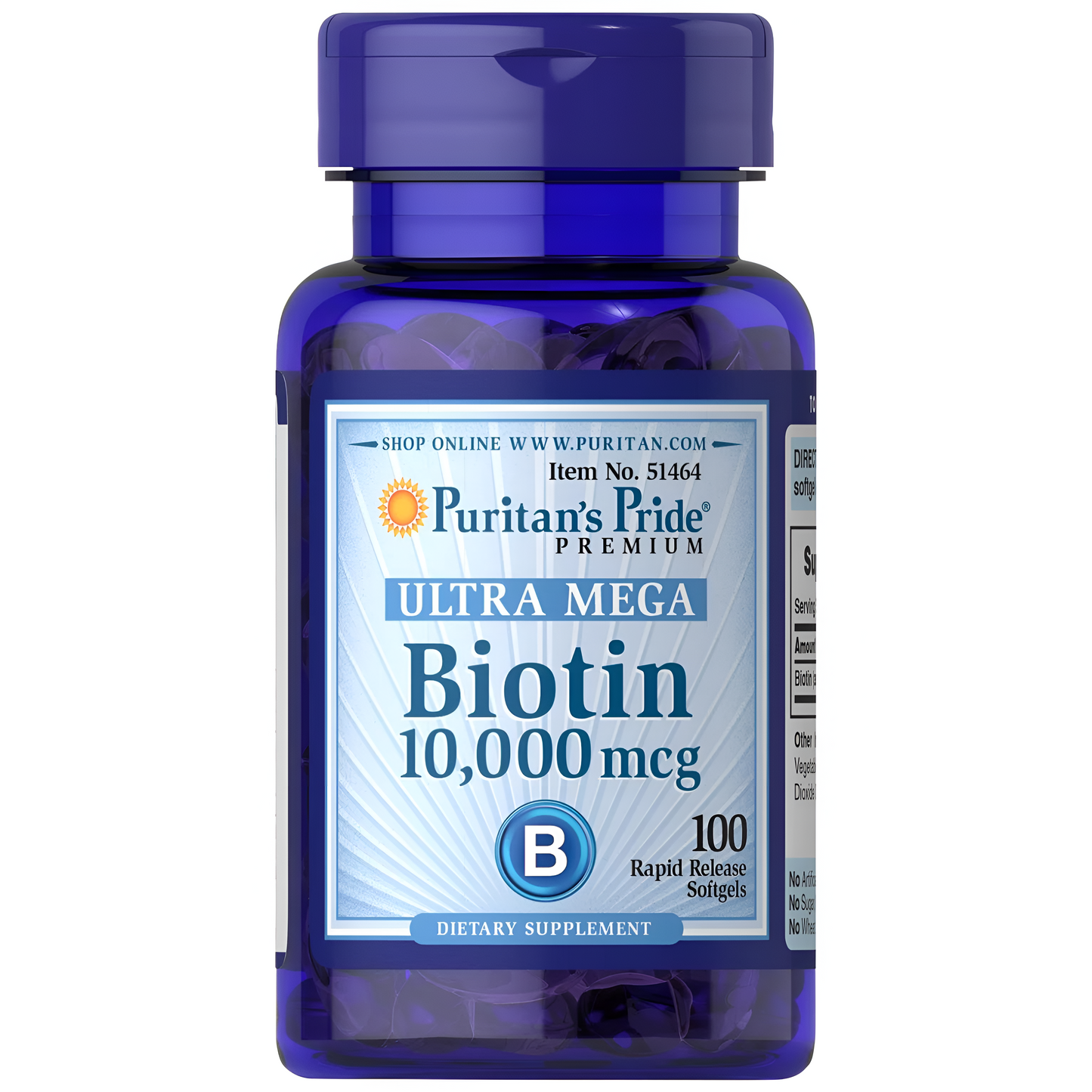 BIOTIN PURITAN'S PRIDE - 10,000 mcg