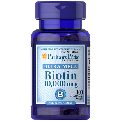 BIOTIN PURITAN'S PRIDE - 10,000 mcg