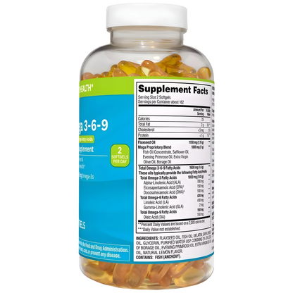 Omega 3 6 9 Members Mark 325 Softgels