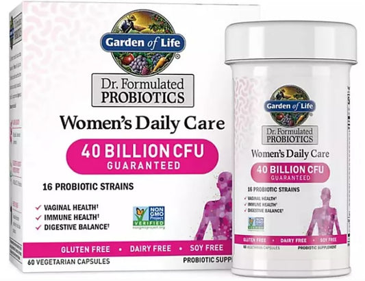 Garden of Life  Dr. Formulated Probiotico  especial  para Mujeres  60 capsulas.