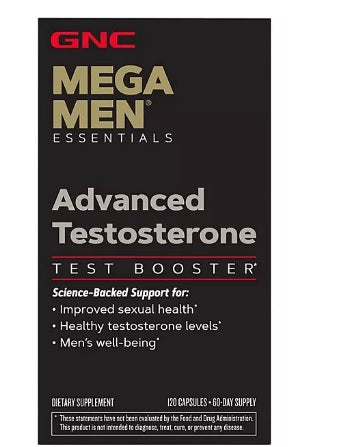 GNC Mega Men Advanced Men's Testosterone, 120 Capsulas