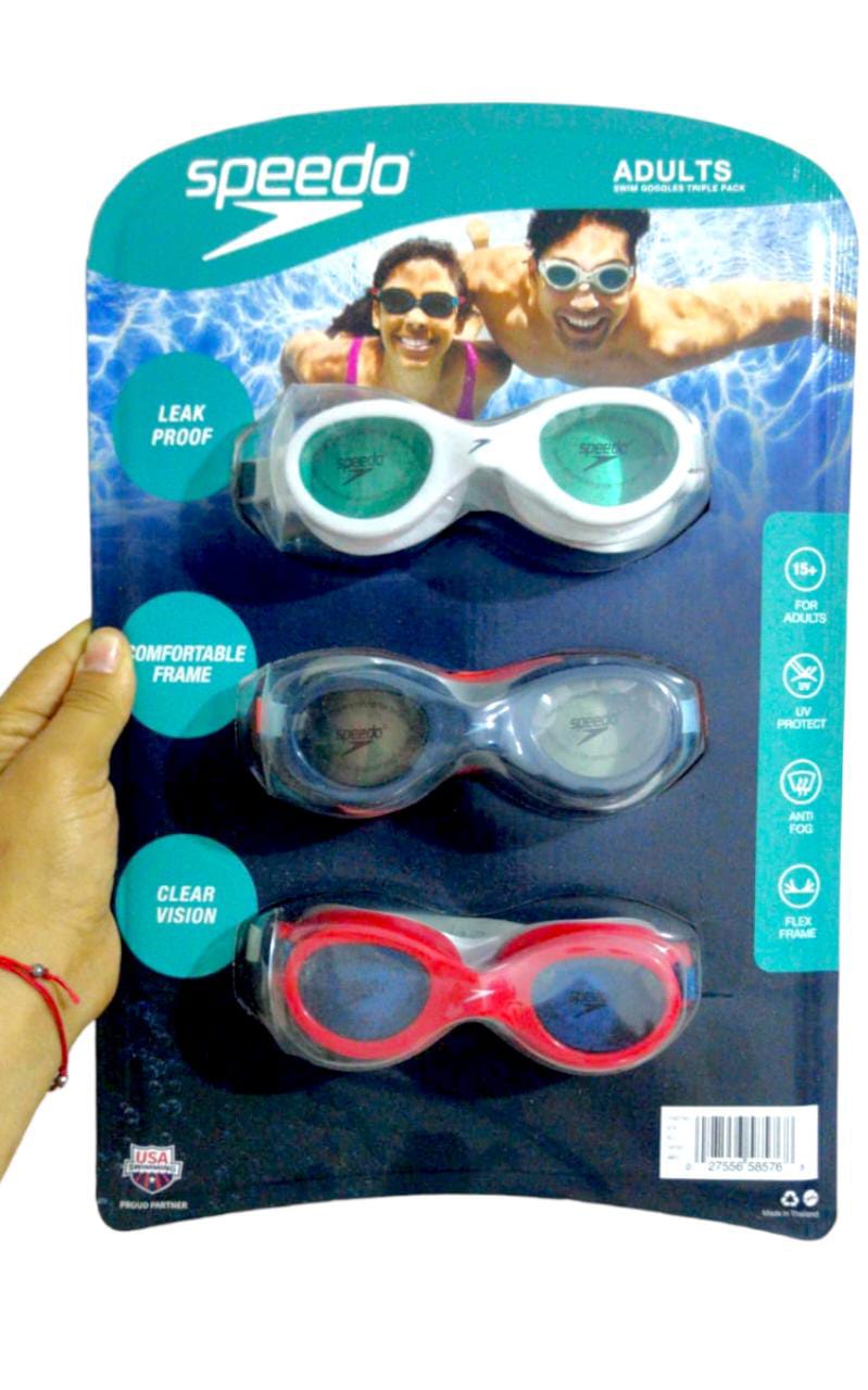 Speedo Triple Pack de lentes para natación +15