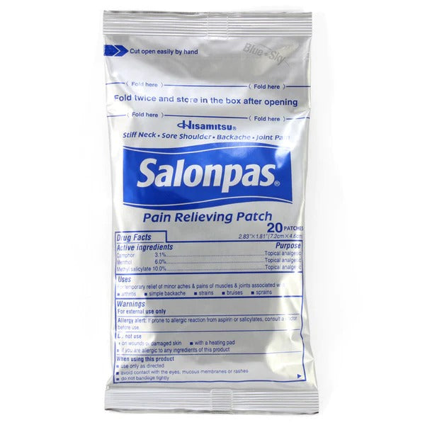 Salonpas Parches para el dolor - Alivia por 8 horas