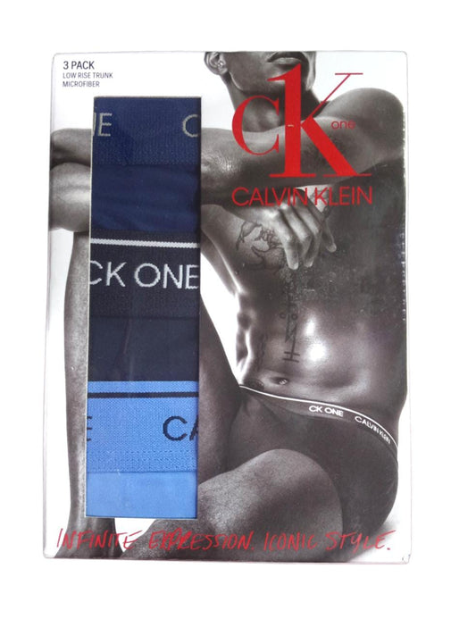 CK One -PACK 3 Ropa interior microfibra para hombre con cintura baja - talla S