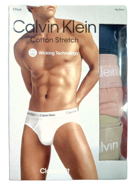 Calvin Klein Pack 3 Calzoncillos Algodón elástico Classic Fit talla L
