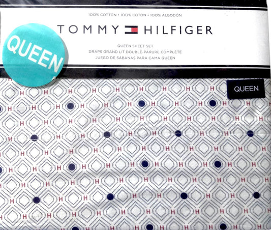 Juego de sábanas para cama Queen Tommy Hilfiger