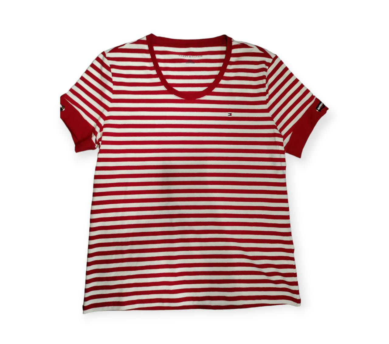 Polo manga corta con cuello redondo para mujer - Tommy Hilfiger