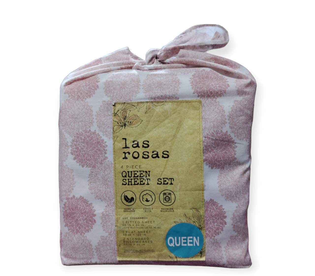 Juego de sabanas 4 piezas Queen - Las Rosas
