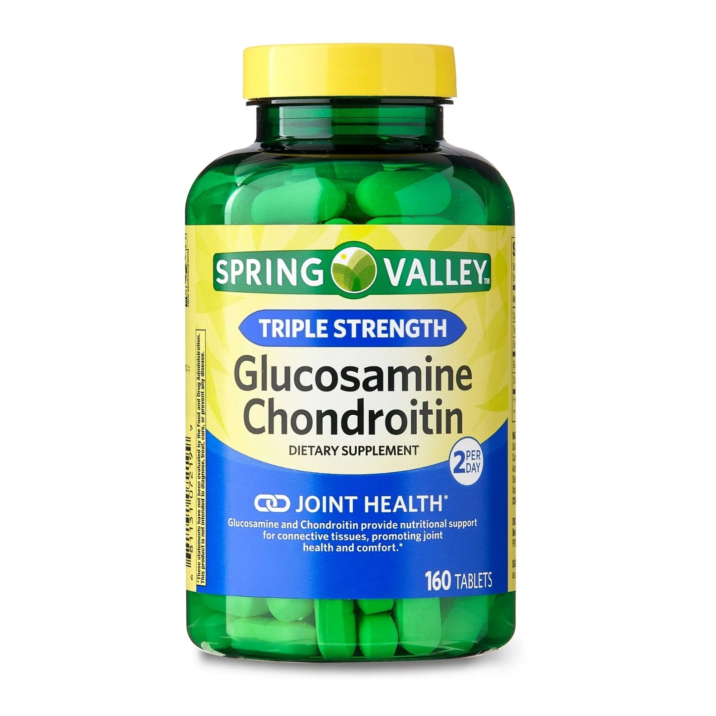 Glucosamina y Condroitina Spring Valley  - 160 Tabletas