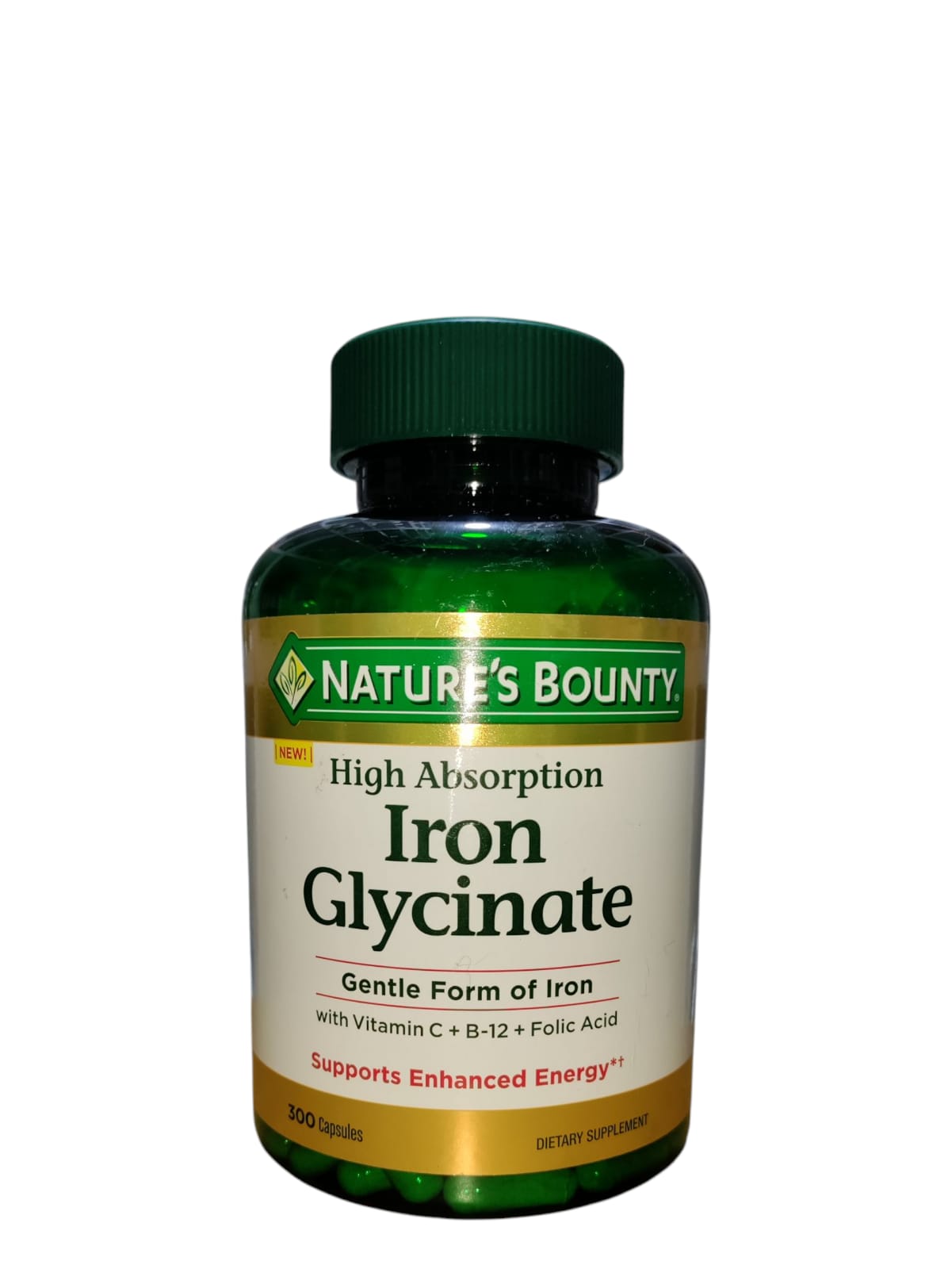 Natures Bounty Gentle Iron Glycinate 28 mg - 300 Capsulas