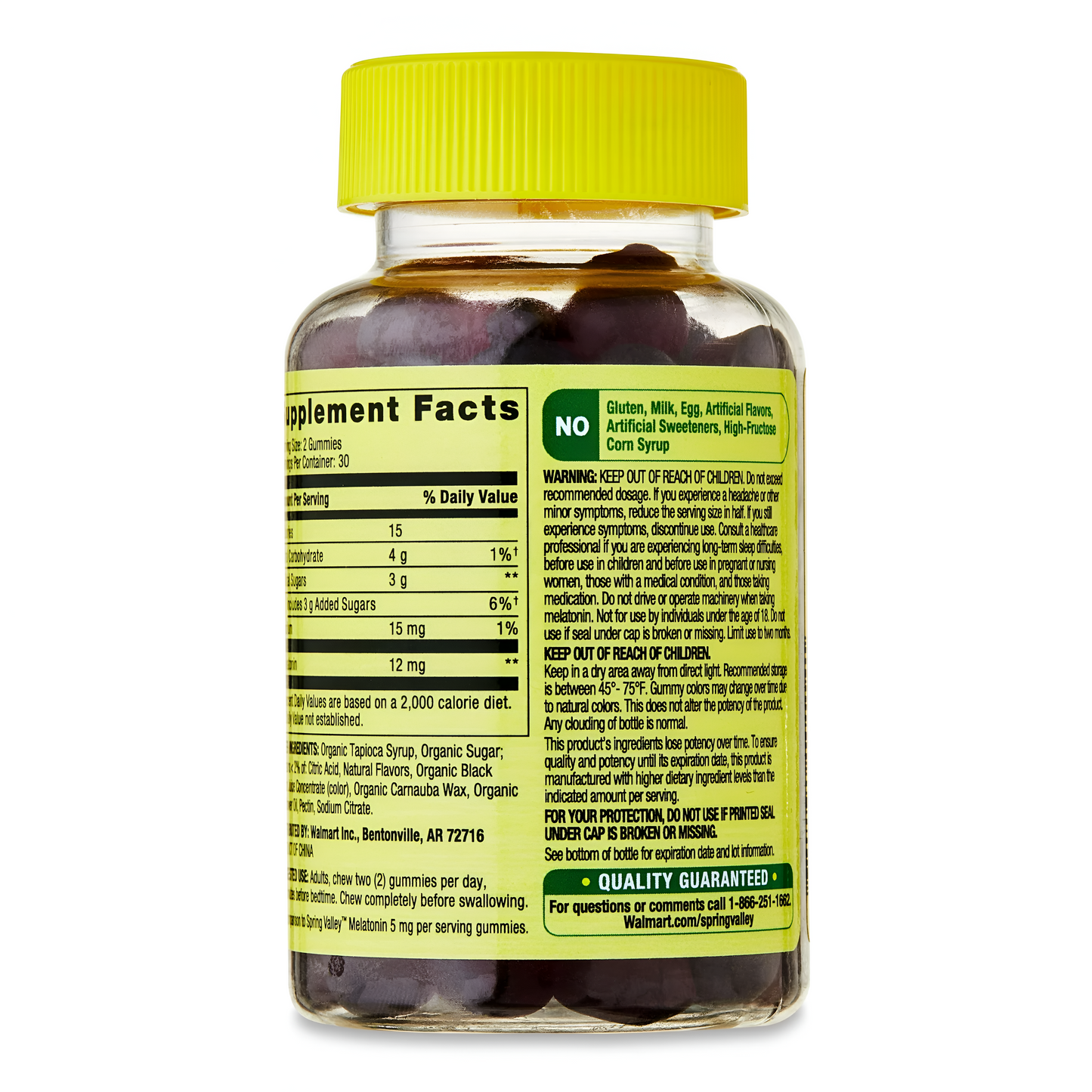 Spring Valley Ultra Strength Melatonina 12 mg 60 gomitas
