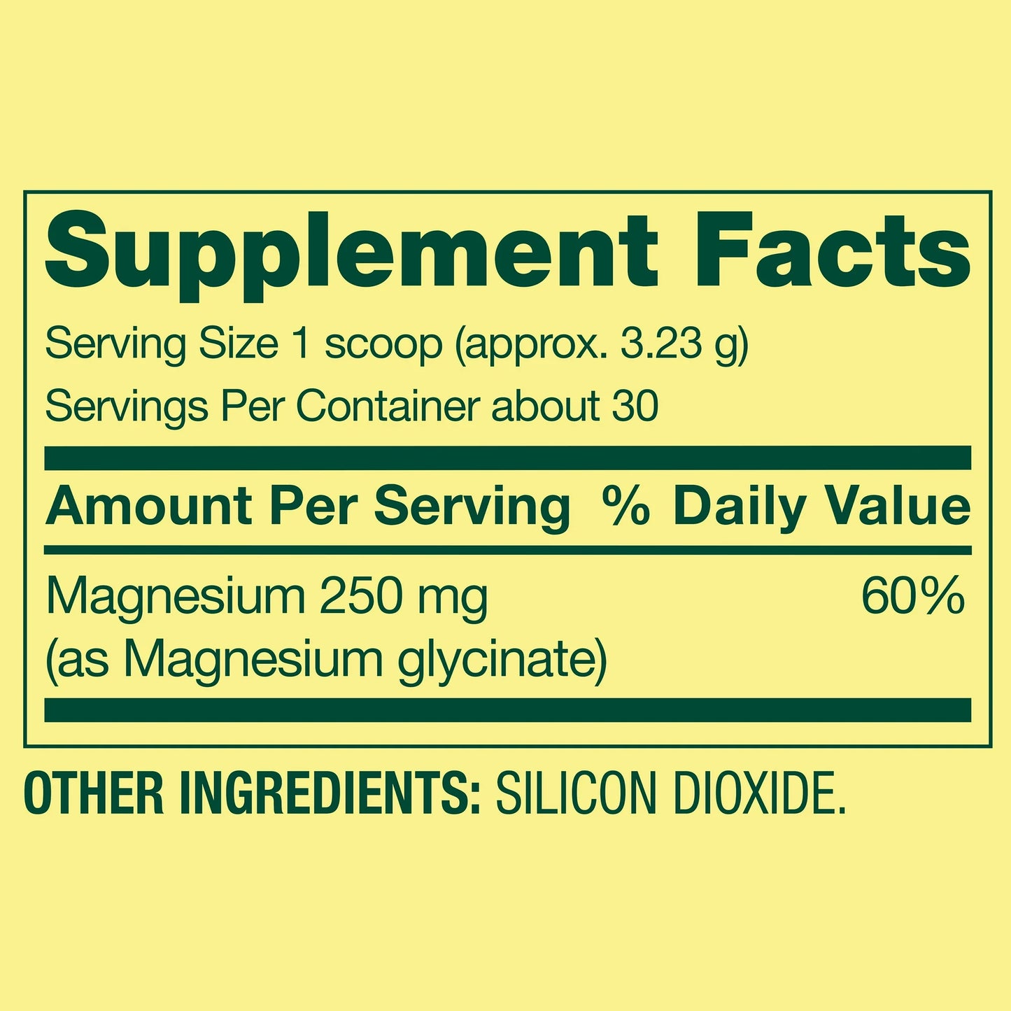 Spring Valley Glicinato de magnesio en polvo 96.9gr