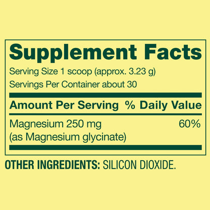 Spring Valley Glicinato de magnesio en polvo 96.9gr