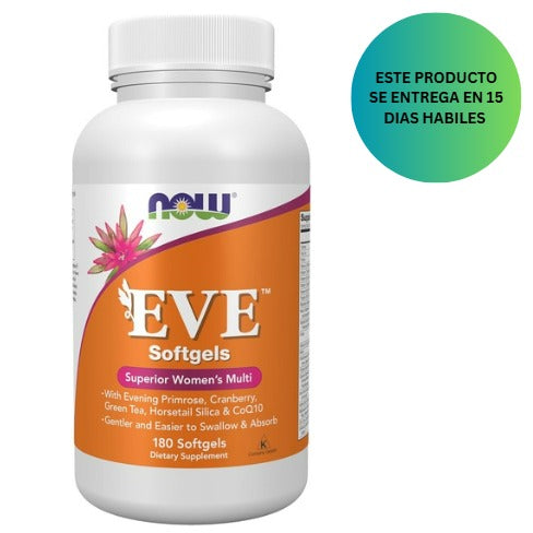 NOW Suplementos, Multivitamínico Eve para mujer, 180 cápsulas blandas