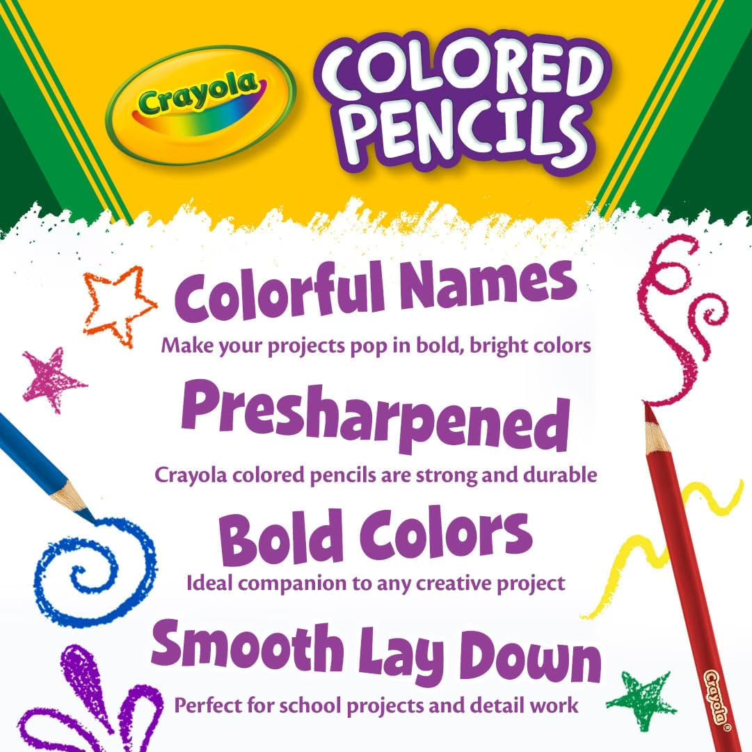 Crayola , 64 lápices de colores cortos