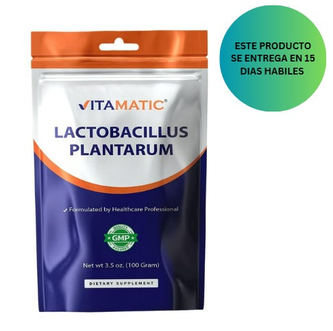 Vitamatic Lactobacillus Plantarum - Polvo probiótico - 100gr
