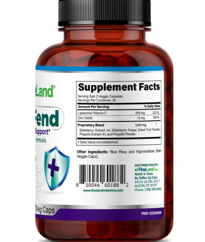 Fineland Flu-Fend, 60 capsulas