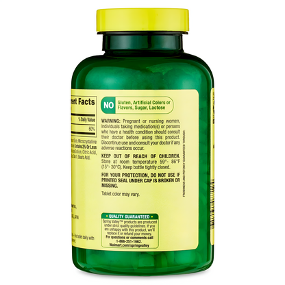 Magnesio De 250 Mg - Spring Valley -  Tabletas