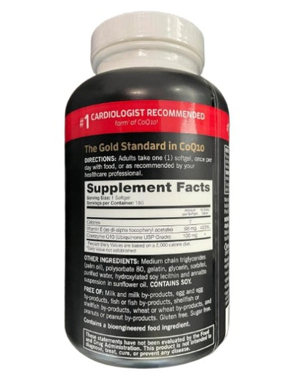 Qunol Ultra CoQ10, 100mg,  150/180 capsulas