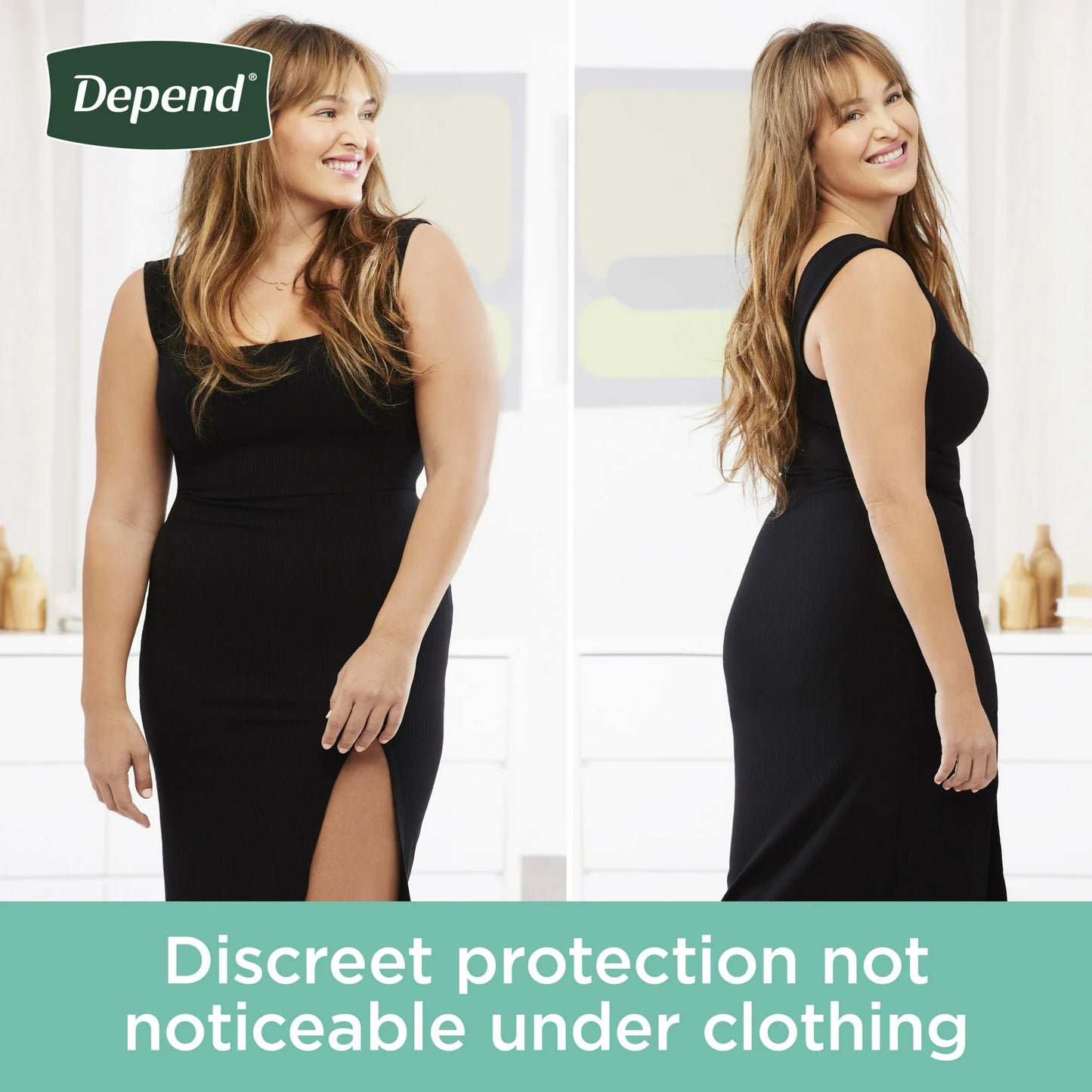 Depend Ropa Interior para Incontinencia Fresca Protección para Mujer, Pañales para Adultos