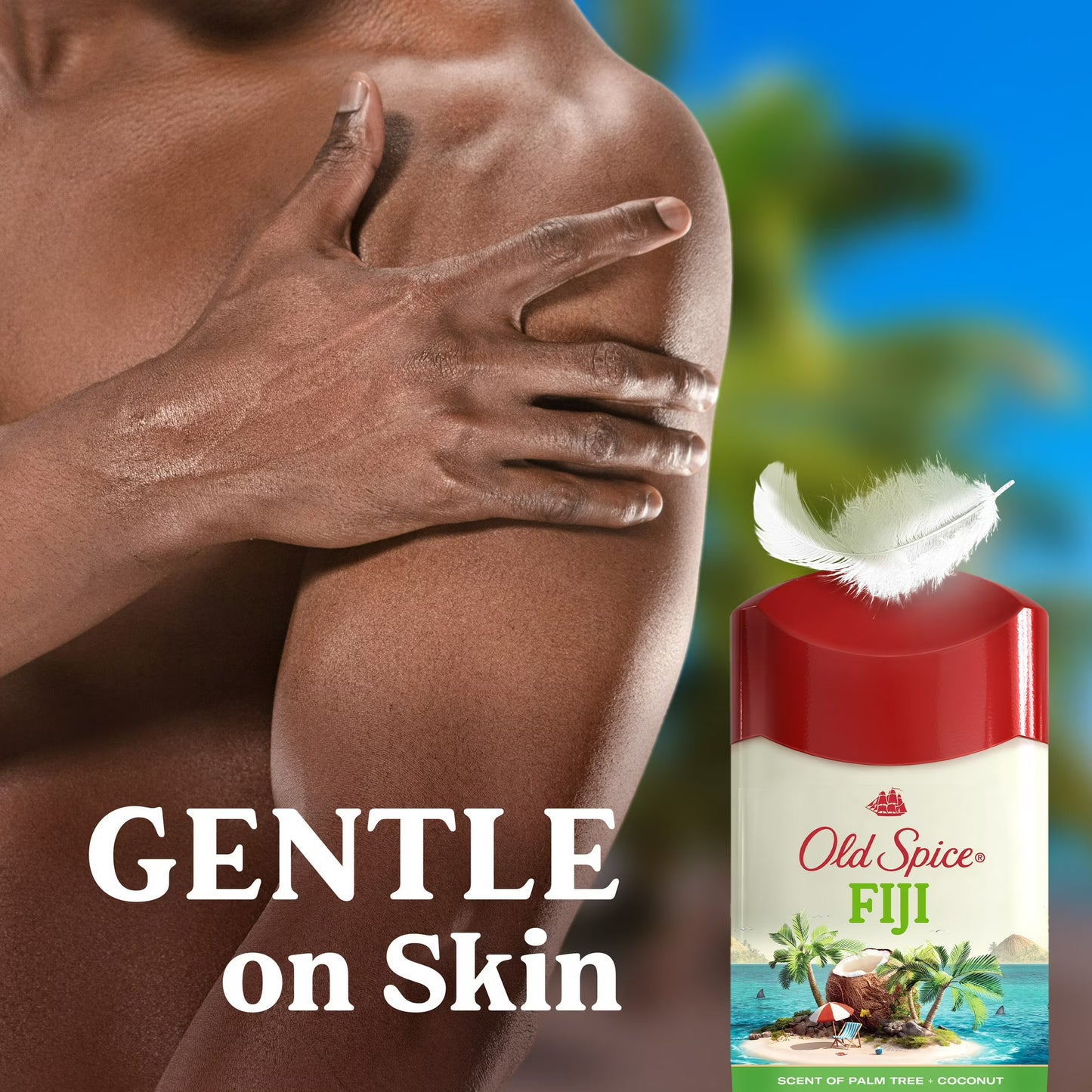 Desodorante Old Spice para hombre, sólido invisible, antitranspirante en barra, Fiji, 73g