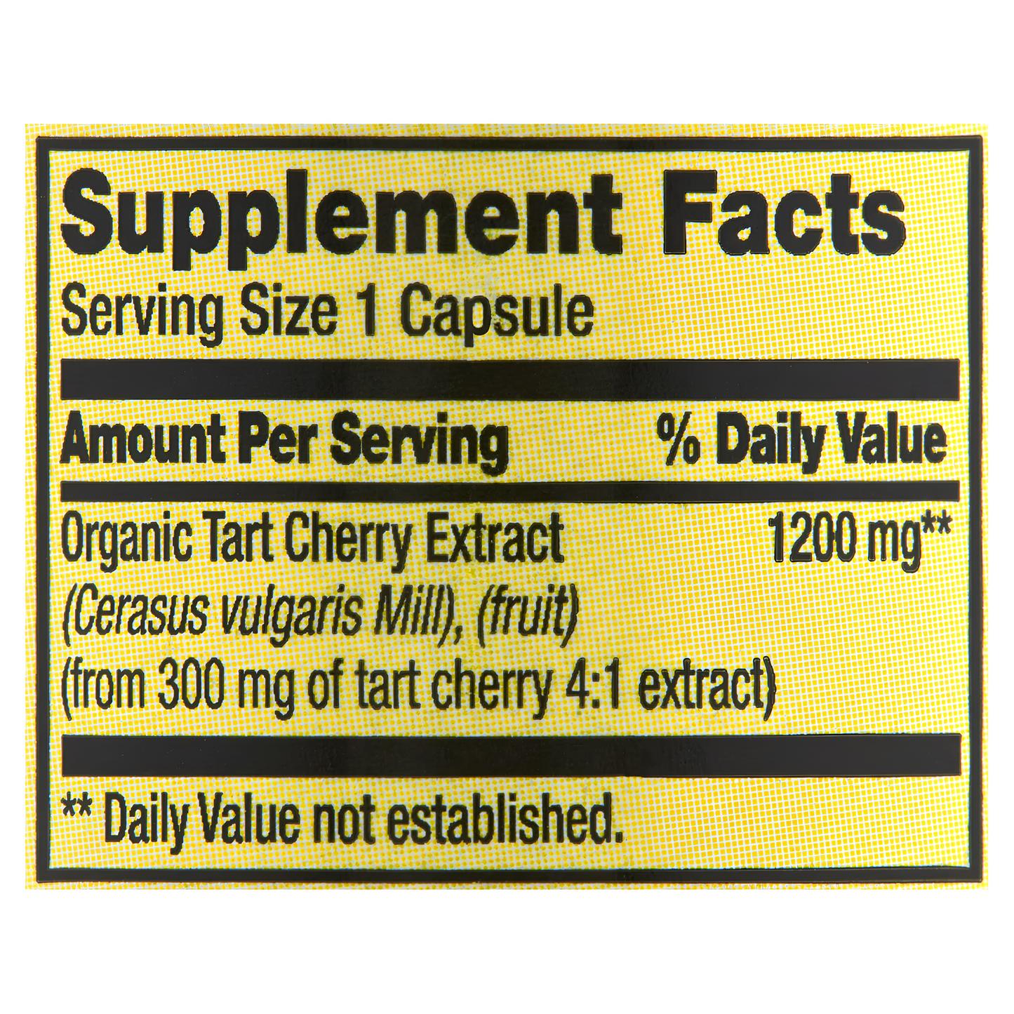 Tart cherry extract 1200mg , 90 capsulas - Spring Valley