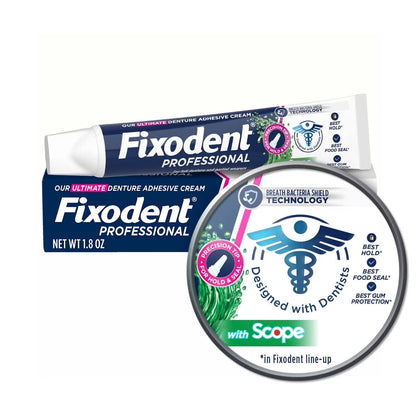Fixodent Professional Plus Scope Crema Adhesiva para Dentaduras 51g