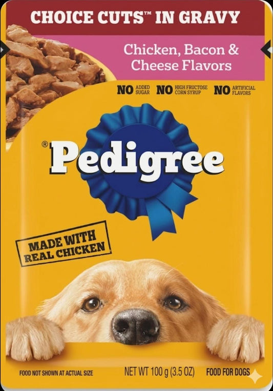 Pedigree Choice Cuts in Gravy - Alimento húmedo para perros adultos, 100g