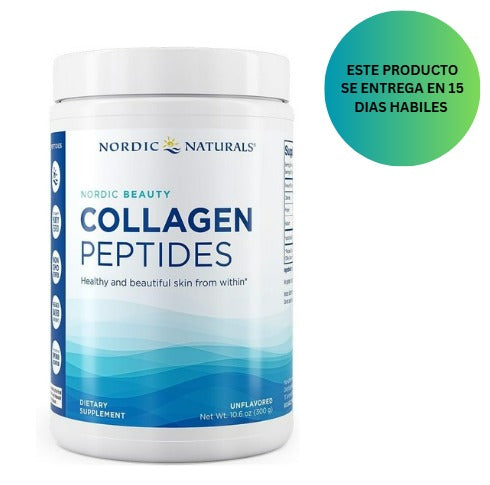 Nordic Naturals Nordic Beauty - Péptidos de colágeno, sin sabor, 300g
